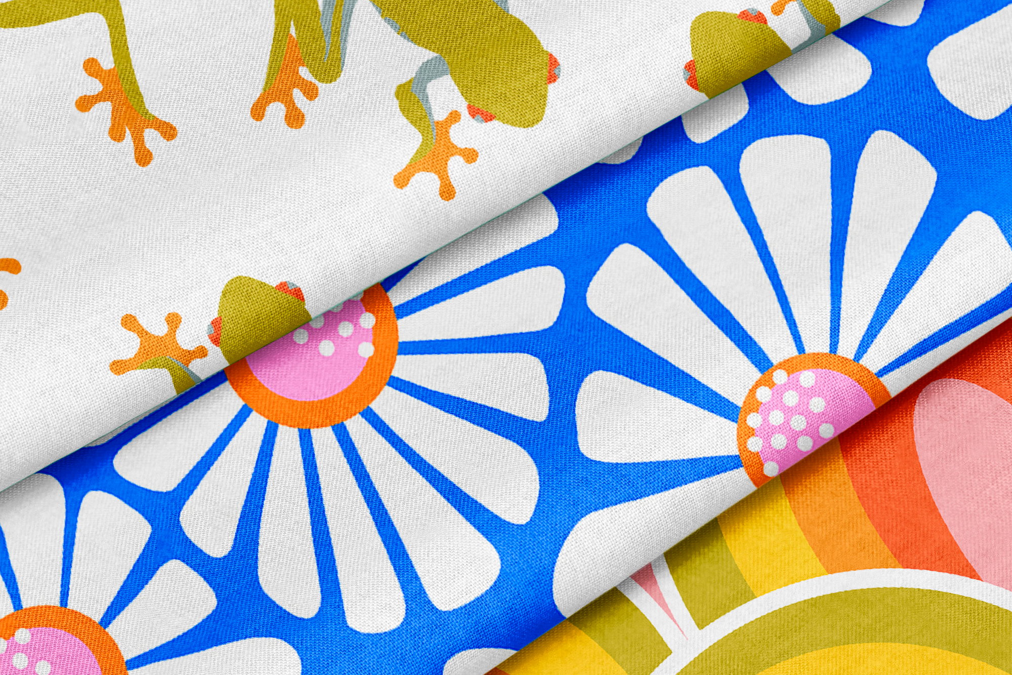 Summer textile collection pattern design, Morva Réka mintatervező, pattern designer és grafikus