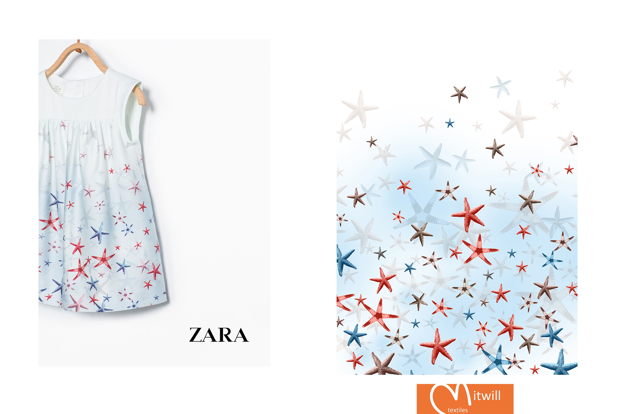 Zara 2018 pattern design, Morva Réka mintatervező, pattern designer és grafikus