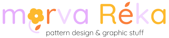 Morva Réka mintatervező, pattern designer és grafikus top logo